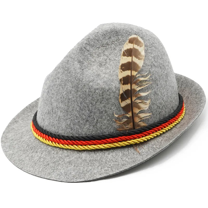 Alpenhut mit Feder – Bergfreund Oktoberfest 2025