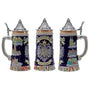 Bierkrug mit Relief & Zinndeckel (0,8 L) – BavariaKrug Oktoberfest 2025