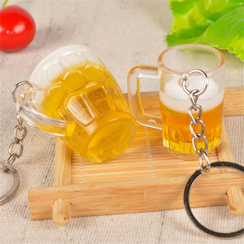 Bierglas Schlüsselanhänger Set – ProstGlück Oktoberfest 2025 (4er-Set)