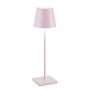 Rosa Tischlampe, modernes Design, Metall, ideal für Wohnzimmer oder Bürobeleuchtung.