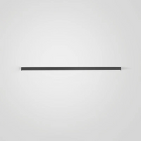 Schwarze LED-Wandleuchte, minimalistisch, modern, energiesparend, für Innenräume.