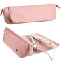 Rosa Hitzeschutz-Tasche für Haarglätter, Reiseetui, hitzebeständig, stilvoll, praktisch.