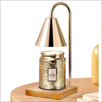 Braune Aromatherapie-Kerzenwärmer-Tischlampe, dekoratives Stück, modernes Design.