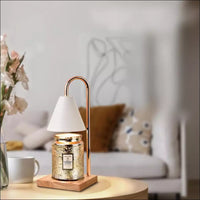 Aromatherapie-Kerzenwärmer Tischlampe, dekorativ, goldfarben, für Wohnzimmer-Dekor.