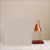 Kupferfarbene Aromatherapie-Kerzenlampe, dekorative Tischleuchte, modernes Design