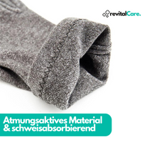 Grauer Arthritis-Handschuh, atmungsaktiv, schweißabsorbierend, schmerzlindernd.