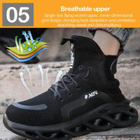 Schwarzer Sneaker mit atmungsaktivem Mesh-Obermaterial und innovativer Sohlentechnologie.