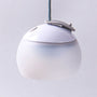 Weiße LED-Hängelampe, rund, modern, Kunststoff, dimmbar, für Innenbeleuchtung.