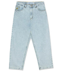 Baggy Big Boy Jeans, hellblau, urbaner Skate-Stil, lockere Passform, Denim-Hose, Herrenmode
