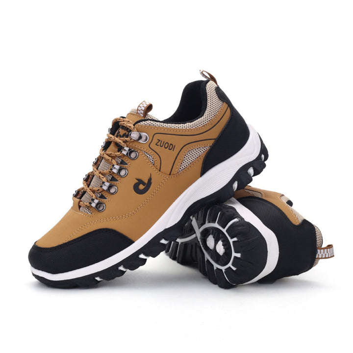 Braune orthopädische Wanderschuhe, atmungsaktiv, rutschfest, für Outdoor-Aktivitäten.