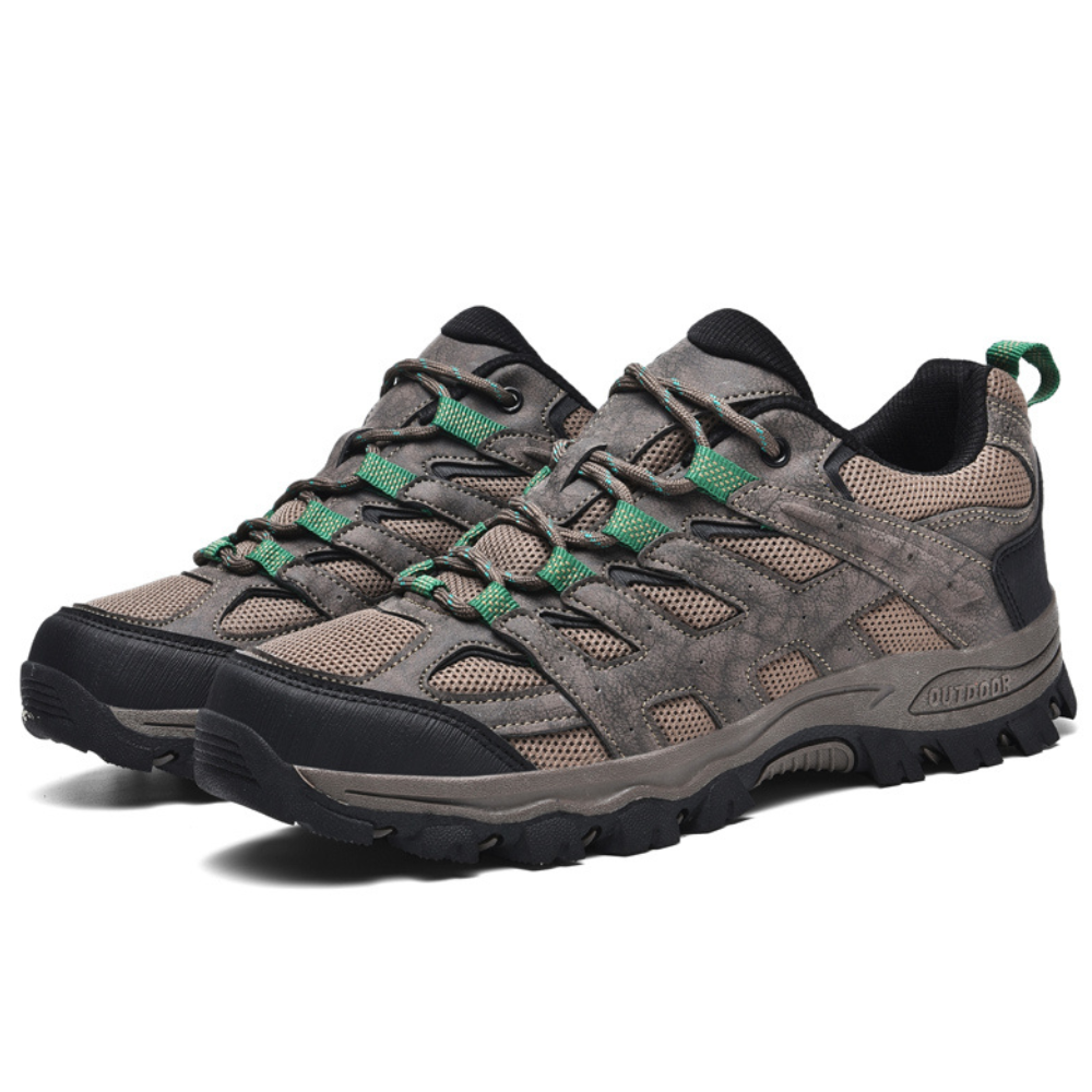 Braune Wanderschuhe, atmungsaktiv, rutschfest, Outdoor-Schuhe für Herren, Trekking.
