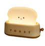Nachtlicht in Toastform, LED, beige, lächelndes Gesicht, Kinderzimmer-Dekoration, Geschenkidee.