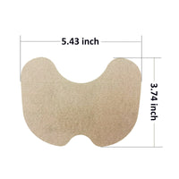 Beige Filzgleiter, selbstklebend, 5,43 x 3,74 Zoll, Möbelbodenschutz, rutschfest.