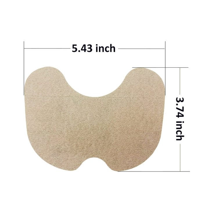 Beige Filzgleiter, selbstklebend, 5,43 x 3,74 Zoll, Möbelbodenschutz, rutschfest.