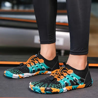 Bunte Sportschuhe für Damen, rutschfest, atmungsaktiv, ideal für Fitness und Laufen.