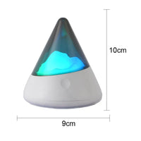 LED-Nachtlicht Kegel, 10cm, Farbwechsel, USB-betrieben, modernes Design, Schlafzimmer-Dekor.