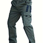 Grüne taktische Hose mit Seitentaschen, strapazierfähiges Material, Outdoor-Bekleidung.