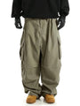 Grüne Cargo-Hose Herren, weite Passform, Taschen, Streetwear, Baumwolle, modisch, bequem.