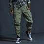 Grüne Cargohose Herren, Camouflage-Design, lässig, Streetwear, Baumwolle, Taschen, Mode.