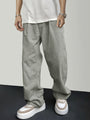 Herren Cordhose, beige, Kordelzug, lässig, Polyester, modisch, bequem, Streetwear.