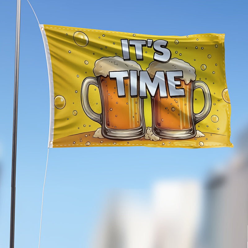 1 Stück große Oktoberfest Deko-Flagge – ProstFlagge Oktoberfest 2025