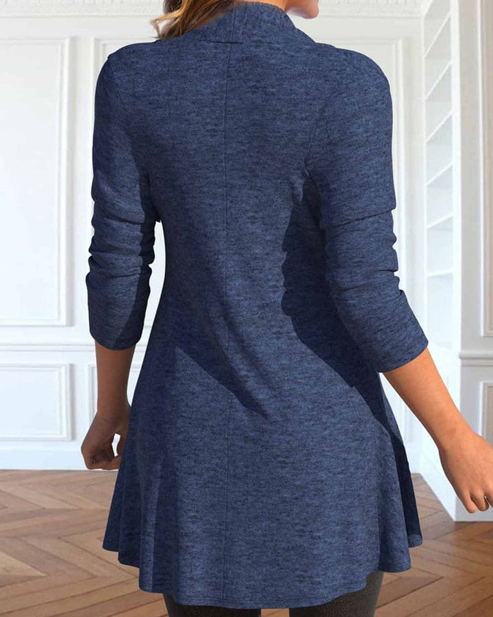 Bluse mit Plissierten Paneelen - Adeline