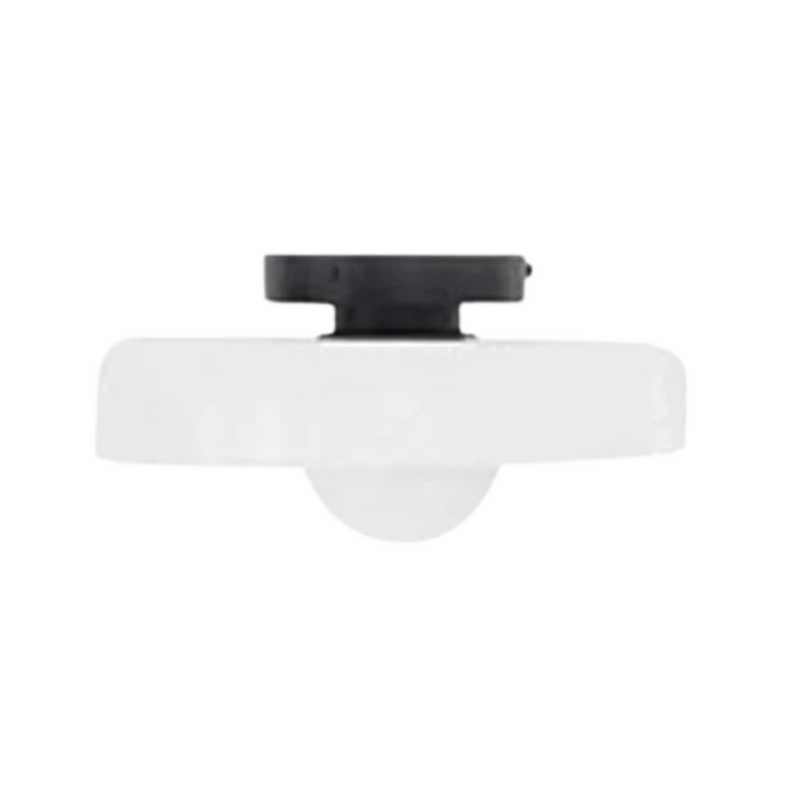 Moderne LED-Deckenleuchte, schwarz-weiß, rund, energiesparend, für Wohnzimmerbeleuchtung.
