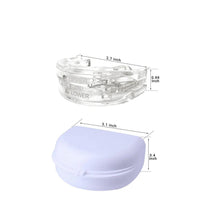 Klarer Zahnschutz mit Etui, transparent, Anti-Schnarch-Schiene, 2,7 Zoll, Kunststoff.