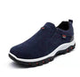 Dunkelblauer UKF Sportschuh, rutschfeste Sohle, Herren, bequem, atmungsaktiv, Freizeit.