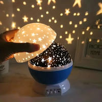 Sternenprojektor Nachtlicht, blau, LED, Kinderzimmer, dekorative Beleuchtung, Sternenhimmel.