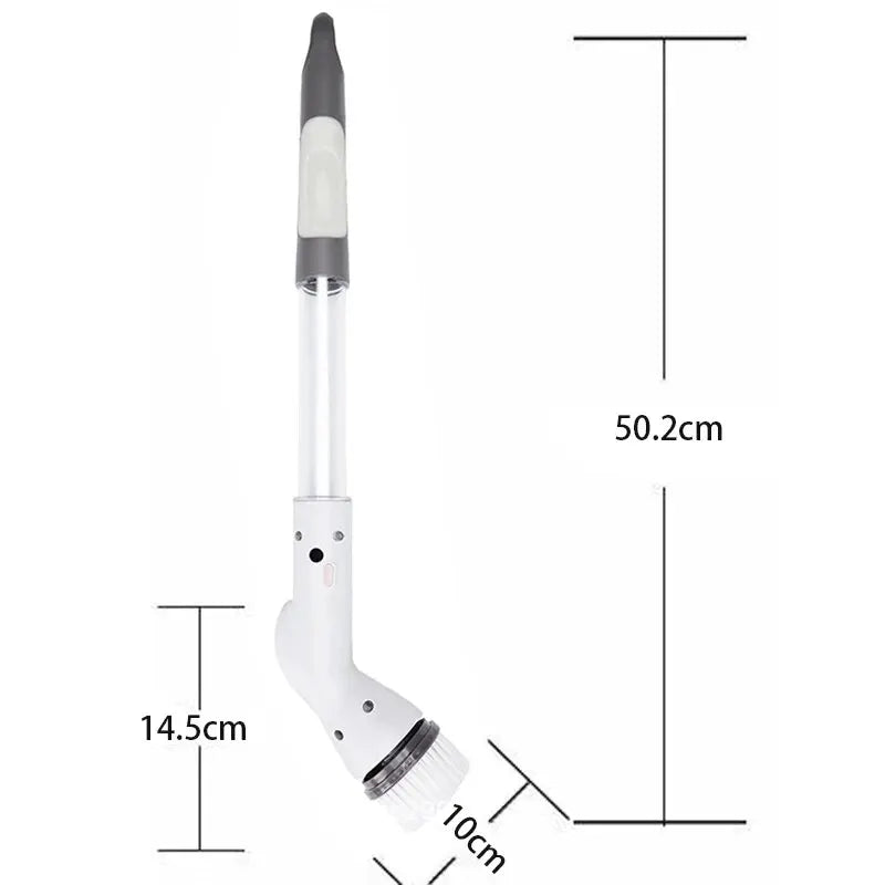 Elektrische Poolbürste, weiß, 50,2 cm, für effiziente Poolreinigung, langlebig, ergonomisch.