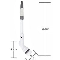 Elektrische Poolbürste, weiß, 50,2 cm, für effiziente Poolreinigung, langlebig, ergonomisch.