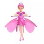 Fliegende Feenpuppe in Pink, Spielzeug für Kinder, mit Flügeln und Kleid, interaktiv.