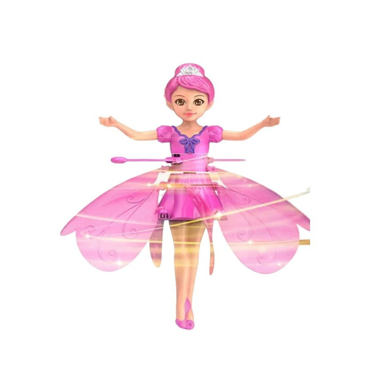 Fliegende Feenpuppe in Rosa, interaktives Spielzeug, Kinder, Geschenk, batteriebetrieben.