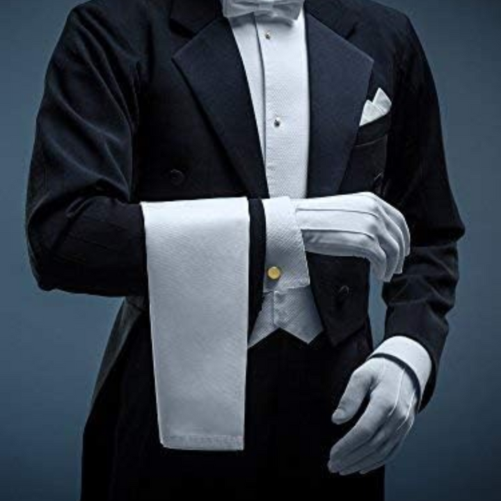 Frack Anzug Herren, schwarz-weiß, elegantes Abendkleid, formelle Kleidung, Gala-Outfit.