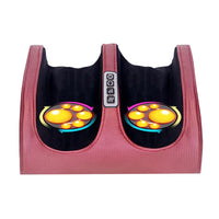 Elektrisches Fußmassagegerät, rot, mit Wärmefunktion, Shiatsu-Massage, Entspannung, Wellness.