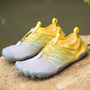 Gelbe Barfußschuhe für Damen, atmungsaktiv, rutschfest, ideal für Outdoor-Aktivitäten.