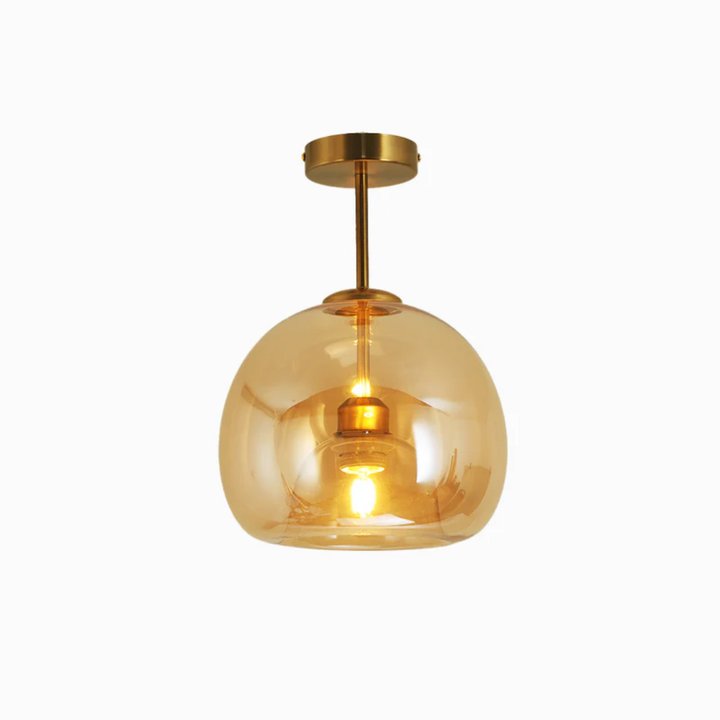 Goldene Deckenleuchte aus Glas, moderne Pendelleuchte, Innenbeleuchtung, elegantes Design