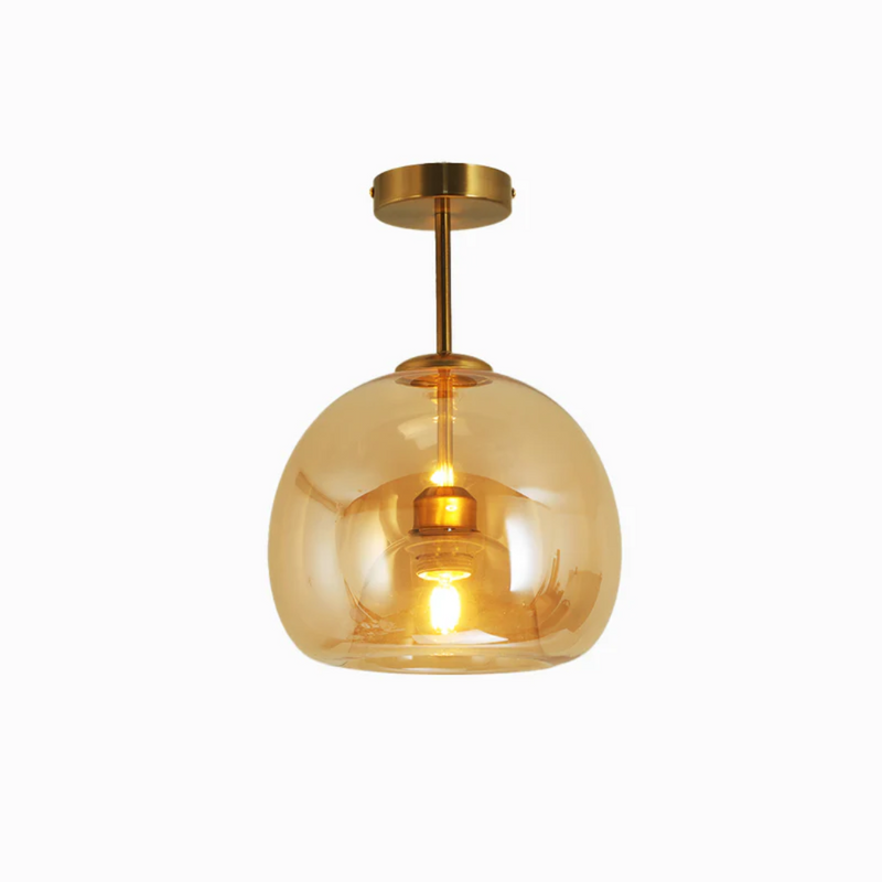 Goldene Deckenleuchte aus Glas, moderne Pendelleuchte, Innenbeleuchtung, elegantes Design