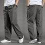 Graue Herren-Cargohose, lässig, Baumwolle, Taschen, bequem, modisch, Freizeitkleidung.