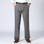 Graue Herren-Chinohose, elegant, Baumwolle, Business-Look, mit Gürtel, klassische Passform.
