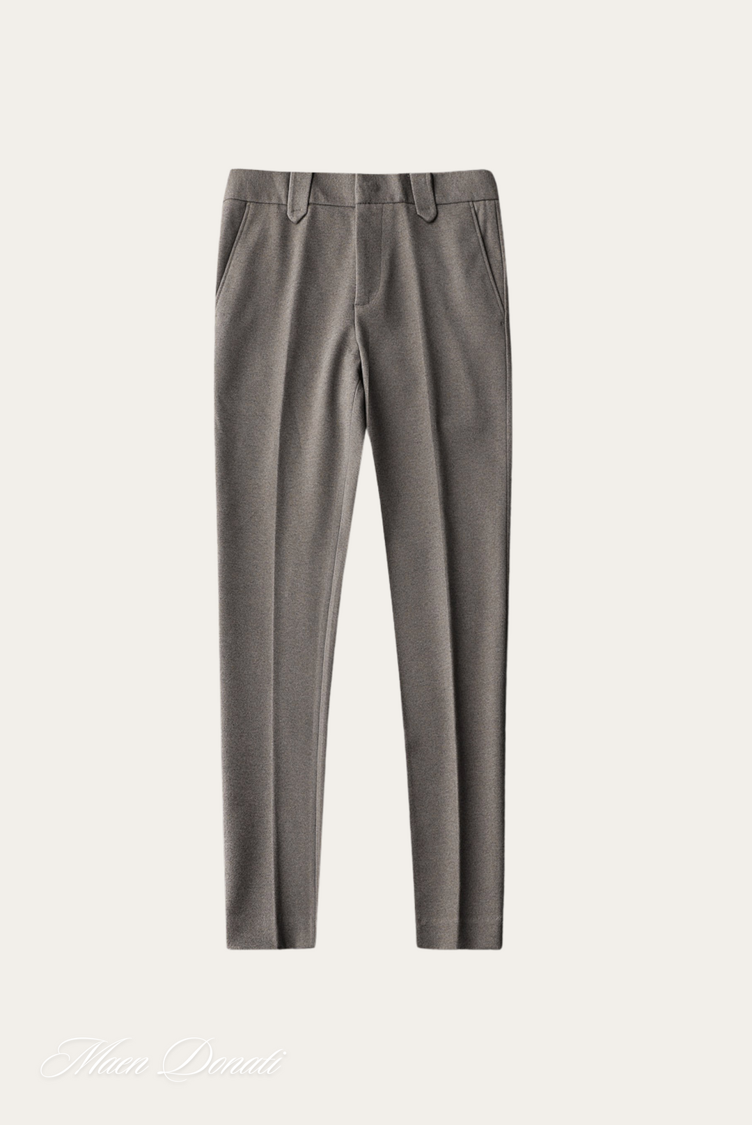 Graue Herrenanzughose, Slim Fit, aus Wolle, elegant, für Business und formelle Anlässe.