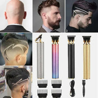 Haartrimmer Set, kabellos, verschiedene Farben, für präzise Haarschnitte und Bartpflege.