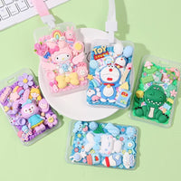 Bunte Handyhüllen mit Cartoon-Designs, kawaii Stil, für iPhone, dekorativ, süß.
