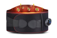Schwarzer beheizter Taillengürtel mit Massagefunktion, LED-Anzeige, verstellbar, Unisex.
