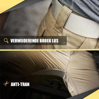 Beige Herrenhose mit Gürtel, atmungsaktiv, schweißresistent, ideal für Outdoor-Aktivitäten.