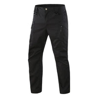 Schwarze Herren-Cargo-Hose, wasserdicht, taktisch, mit mehreren Taschen, strapazierfähig.