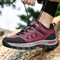 Damen-Wanderschuhe pink, robust, rutschfest, Outdoor-Schuhe, atmungsaktiv, langlebig.