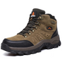 Brauner Wanderschuh, wasserdicht, rutschfeste Sohle, Outdoor, Herren, robust, langlebig.
