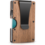 Minimalistisches Holz-Portemonnaie mit Geldklammer, RFID-Schutz, schlankes Design, Herrenaccessoire.